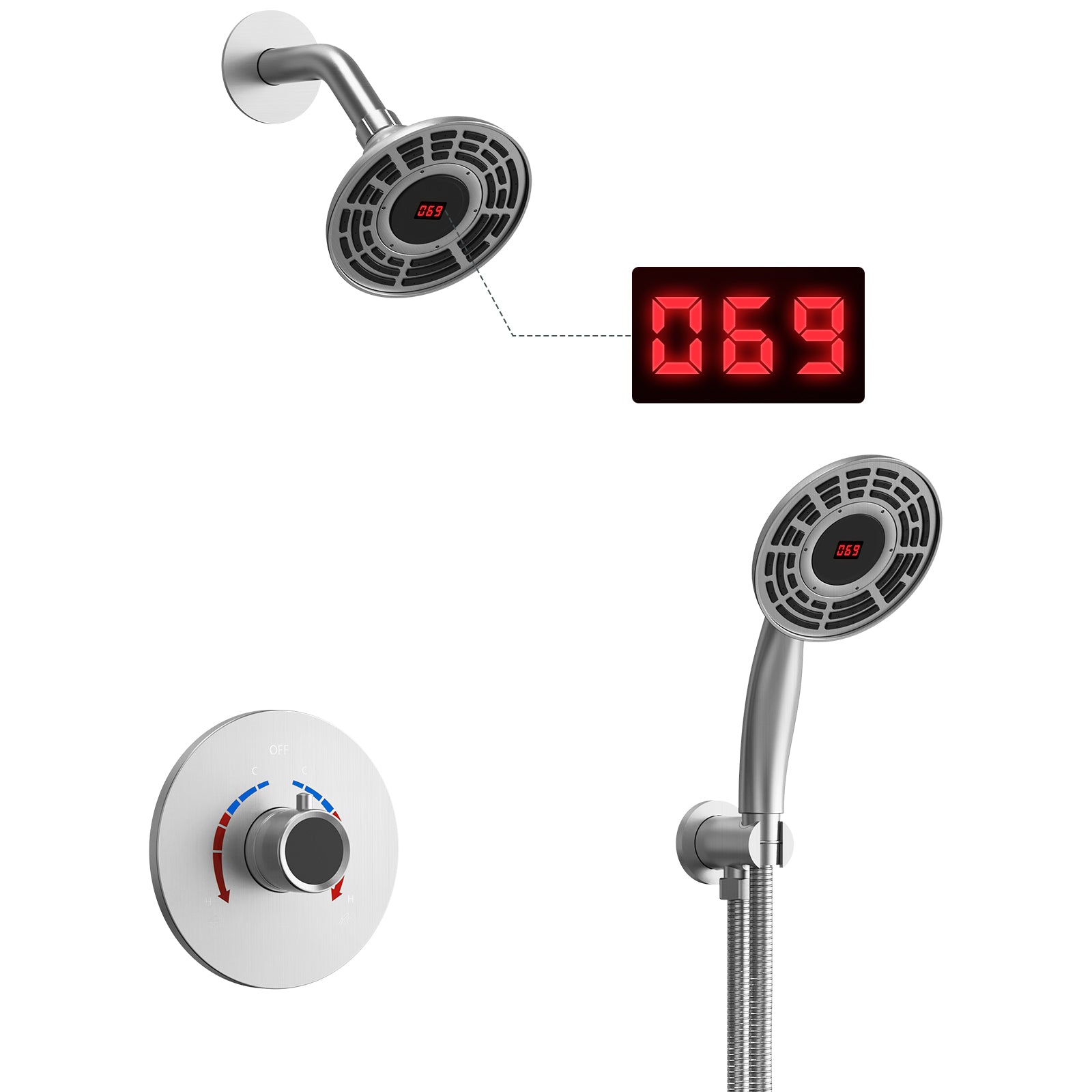 SFS-1019-NK5 Pressure-Balanced (Temperature Control Only) Shower Faucet with Rough in-Valve